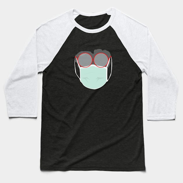 foggy glasses, face mask Baseball T-Shirt by tita